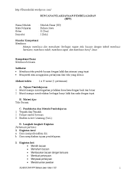 Pembelajaran bahasa jawa kelas 2 sd. Rpp Bahasa Jawa Kelas 2