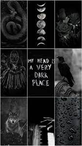Dark Black Emo Wallpaper Aesthetic Emo Wallpaper Aesthetic Collage Wallpaper