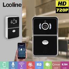 Wifi Timbre De Portero Automatico Con 720 P Camara De Video Ip Telefono De La Puerta Timbre De La Puerta De Intercomunicacion I Intercom Wifi Doorbell Doorbell