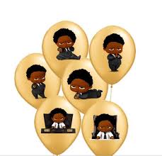 Black Boss Baby Boy Images African American Boss Baby Balloon Stickers Dark Skinned Boss Baby Balloon Stickers Black Baby Birthday Party Girl Baby Birthday Party Boy Baby Party Themes