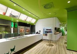 Wienerwald Des Fast Food Green Et Zen Idee Deco Restaurant Restaurant Moderne Amenagement Restaurant