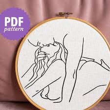 Kiss Me Back - Erotic Embroidery PDF Pattern & Instructions - Beginner  Friendly (18+, Sexy Couple, Kinky, Sex Position, Nude, Wall Art) - Etsy