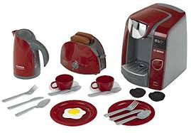 Klein 9541 Jeu D Imitation Set Petit Dejeuner Bosch Avec Machine A Expresso Tassimo Machine Expresso Expresso Petit Dejeuner