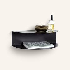 Fold Bedside Table Black Made Of Tomorrow Black Bedside Table Bedside Table Wall Mounted Bedside Table