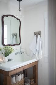 Farmhouse Bathroom Decor Antique Farmhouse Sink And Vintage Mirror Modern Farmhouse Bathroom Farmhouse Bathroom Mirrors Farmhouse Bathroom Sink