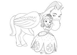 Ausmalbild einhorn mit prinzessin aus der rubrik einhörner zum kostenlosen ausdrucken und ausmalen. Ausmalbilder Sofia Die Erste 100 Kostenlose Malvorlagen