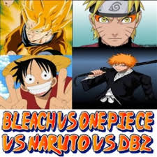 One piece vs naruto 3. Dragon Ball Vs Bleach Vs Naruto Vs One Piece Home Facebook
