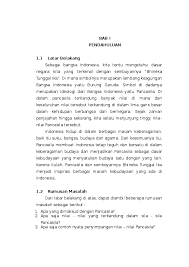 Adalah nilai obyektif yang berpasangan dengan nilai subyektif. Doc Penyimpangan Pancasila Lubabah Putri Dhuha Academia Edu