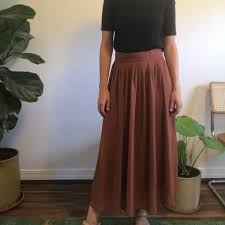Forever 21 Skirts Forever 2 Burnt Orange Maxi Skirt Poshmark