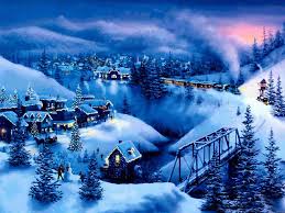Christmas In The Mountains Free Christmas Desktop Wallpapers Snow Christmas Mountains Wallpaper Christmas Scenery Christmas Scenes Christmas Train Realistic christmas snow globe background. snow christmas mountains wallpaper