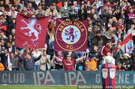 Aston villa fans celebrating there 95th minute goal v wednesday. Some Villa Fans React After Hearing 36 Year Old Striker Could Join Make Damning Comparison