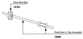 It includes a ball, gaskets, a retaining nut and a metal clip. Moen 12689 Pivot Rod And Clip Assembly Faucetdepot Com