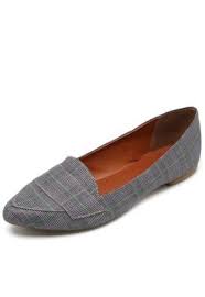 mocassim dafiti shoes xadrez cinza mocassim mocassim feminino sapatos femininos