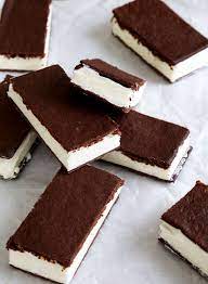 Use a deep circular cutter to cut round sandwiches, or use a knife to cut into squares or bars. Classic Gluten Free Ice Cream Sandwiches Great Gluten Free Recipes For Every Occasion Gluten Free Ice Cream Gluten Free Ice Cream Sandwich Gluten Free Sweet