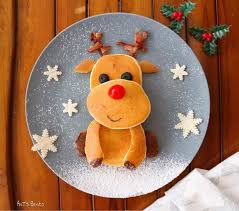 Rudolph The Red Nose Reindeer By Ant S Bento Antsbento Christmas Pancakes Cute Breakfast Ideas Christmas Food