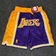 The nba finals logo decorating these shorts will get you attention wherever you go and will be a perfect addition to your collection. Just Don Shorts La Los Angeles Lakers Shorts Los Angeles Lakers Basketball Shorts Lakers Shorts