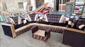 طريقة تنجيد ركنة الفنش الأخير how to make upholstery youtube