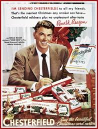 Während reagan in kleineren filmen hauptrollen übernahm, spielte er in größeren filmen meist nebenrollen, etwa als sidekick von errol. Kunstdruck Ronald Reagan Chesterfield Zigaretten Anzeige Dass Etsy