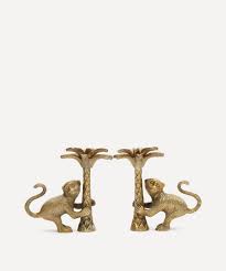 These candle holders are handmade in india. Macy Monkey Candlestick Holder Set Of Two Liberty