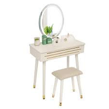 Maybe you would like to learn more about one of these? Artethys White Dressing Table With Mirror Adjustable Led Light Design Makeup Vanity Table Stool Set Modern Dresser Vanity Desk For Bedroom With Makeup Organizer White Gold Buy Online In Colombia At