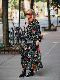 Boots uk doc martins boots glitter boots girls boots dr martens boots cowgirl boots shoes black glitter boots boots. Floral Print Midi Dress And Ankle Boots Crossbody Small Bag Fashion Street Style Dress Winter Dress Outfits
