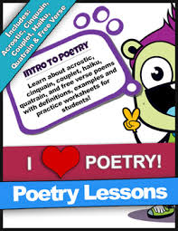 Poetry Lessons Acrostic Cinquain Couplet Quatrain Haiku Free Verse Poems Poetry Lessons Free Verse Poems Cinquain