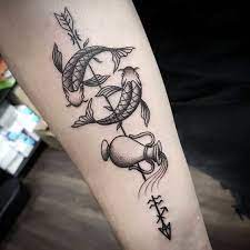 54 Unique And Gorgeous Aquarius Tattoos With Meanings Aquarius Tattoo Pisces Tattoos Aquarious Tattoo