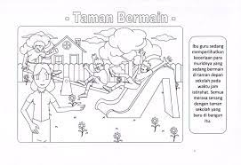 Television pun ada mempersembahkan film kartun untuk anak kecil. Contoh Gambar Gambar Taman Bermain Untuk Mewarnai Kataucap