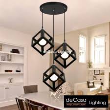 For other metal finish models and for 3in1 chandelier options, shop casamotion in the search bar, related products section or by visiting our brand page on. 3 In 1 Round Base Black Pendant Light Cube Design Hanging Home Furniture Home Decor On Carousell