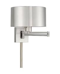 Livex 1 Light Metal Drum Shade Swing Arm Wall Lamp Reviews Home Macy S