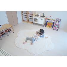 部屋全体 雲ラグ 賃貸マンション ikea 無印良品 などのインテリア実例 2017 10 22 17 28 36 roomclip ルームクリップ キッズスペース 子供部屋 ラグ 室内装飾