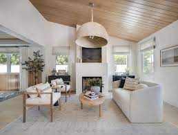 Living Room Sloped Ceiling Design Ideas