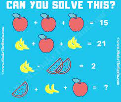 The experience of mathematics should be profound and beautiful. Fruits Math Picture Puzzle