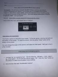 Fill out, securely sign, print or email your energy transformations and conservation answer key instantly with signnow. Name Date Phet Vector And Projectile Motion Inquir Chegg Com