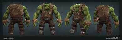 Ork Armorset Crystel Land Lion Sculpture Artwork 3d Characters