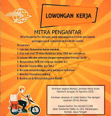 Lowongan Kerja Pt Pos Indonesia Persero Agustus 2020