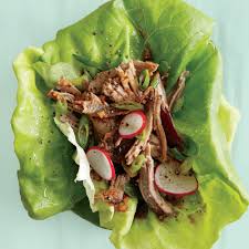 Leftover pork belly wraps recipe: Pulled Pork Lettuce Wraps Recipe Myrecipes