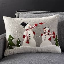 Snowmanfriendspillow22x15shf17 Christmas Pillow Christmas Pillows Snowman Pillow