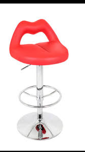 Product Design Bar Stool Red Lip Kiss Bar Counter Chair Red Bar Stools Adjustable Bar Stools Modern Bar Stools