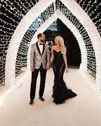Galia Lahav Christine Quinn Selling Sunset Wedding Dress Chic Wedding Gown Trumpet Style Wedding Dress Black Wedding Dresses