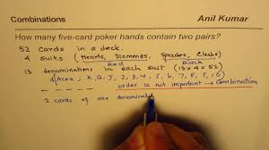 So, the spades get one king. How Many 5 Card Poker Games Will Have 2 Pairs Find Probability Youtube