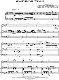 Ariana Grande Honeymoon Avenue Sheet Music In F Major Transposable Download Print Sku Mn0123780