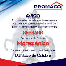 Que Disfruten De Este Feriado Junto A Su Familia Son Nuestros Mejores Deseos Promacocholuteca Promacovalle Laferreteriadelossurenos