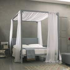 After black for the goths and turquoise for fantasy fans, here come the hot, red canopy bed curtains. Modern Bedroom Interior Design White Gray Wood Four Poster Bed Canopy Curtains Bedroom Design Modern Bedroom Interior Wood Canopy Bed