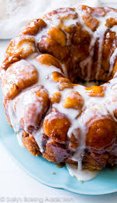 Classic Monkey Bread With Lots Of Cinnamon Sugar And Sweet Vanilla Glaze Tastes Like A Bundt Pan Full Of Homemade Monkey Bread Morning Recipes Breakfast Food
