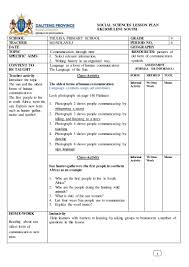 social sciences lesson plan term 4 history