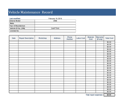 Features maintenance planning and scheduling excel template. 43 Printable Vehicle Maintenance Log Templates á… Templatelab