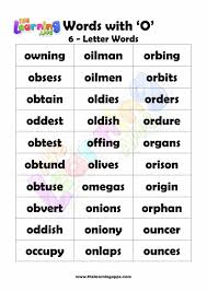 Download Free Printable 6 Letter Word Starting With O 2