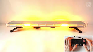 Xprite Amber 88 Led 47 Cob Led Rooftop Strobe Light Bar With 28 Modes And Mounting Base Display2019 Youtube