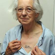 Apparently, a lot of people, and it's creating controversy in the medical world. Gran Has Do Not Resuscitate Tattooed Onto Her Chest To Tell Docs To Let Her Die Mirror Online
